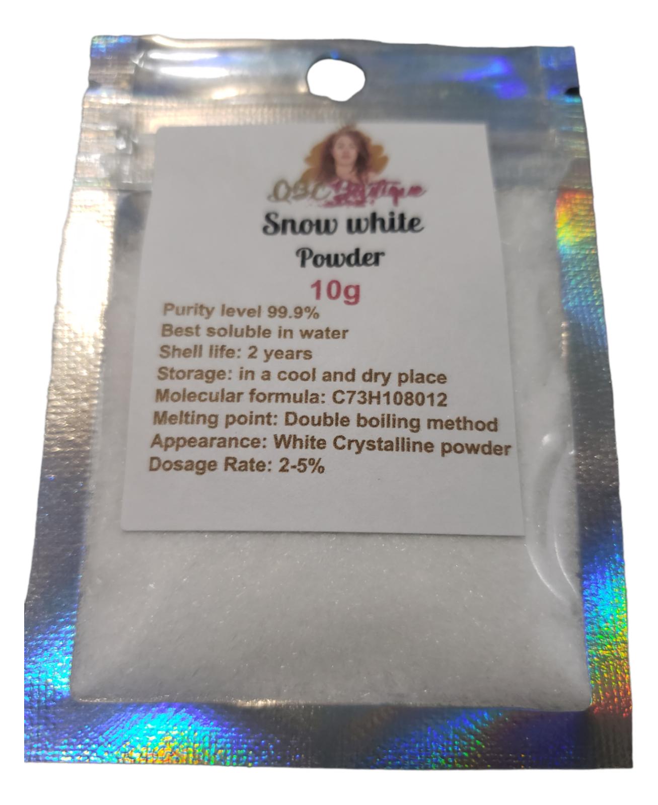 Snow white powder 99.9% pure Cosmetics Raw Material Skin lightening powder image 4