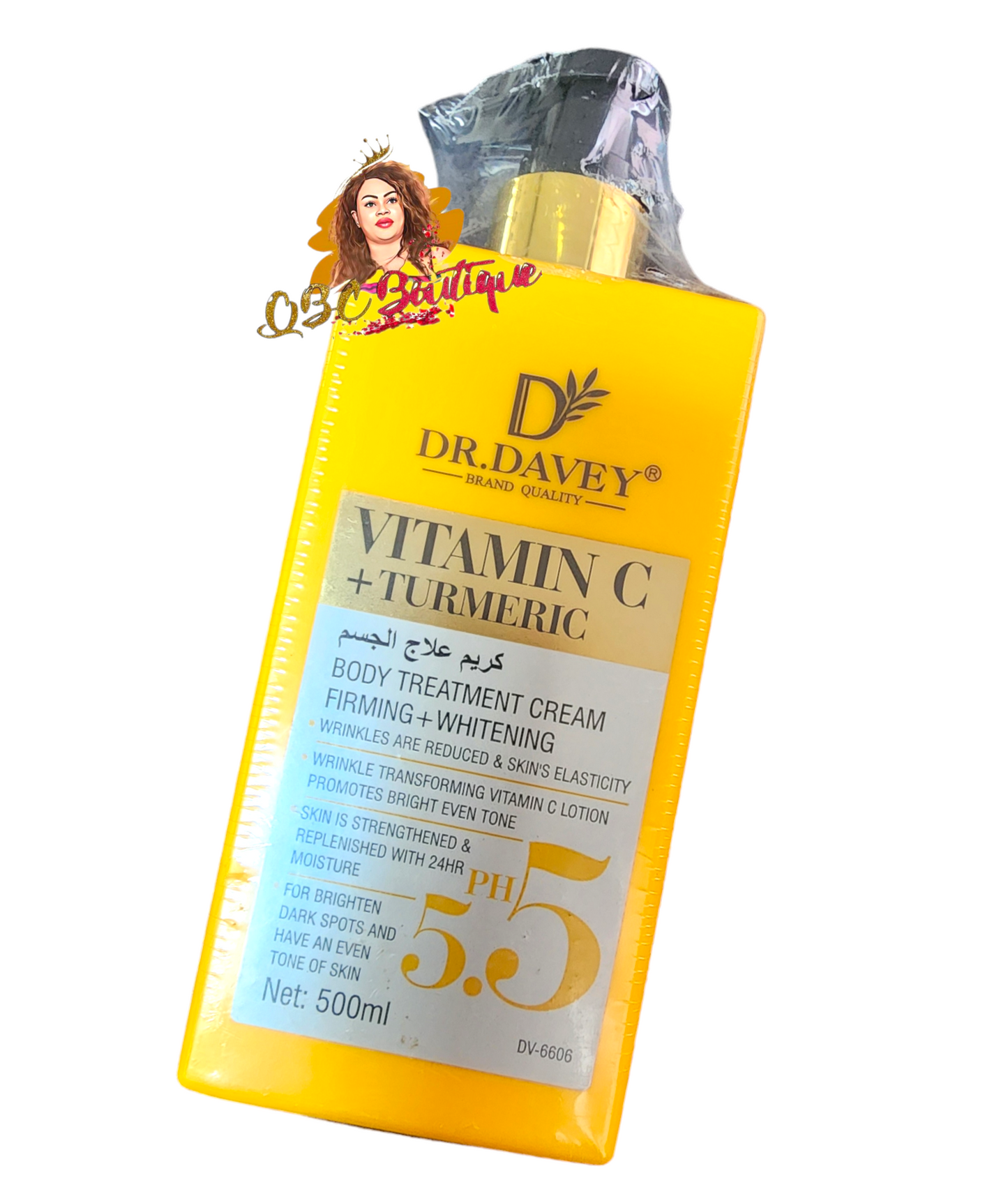 DR. Davey Vitamin C Plus tumeric body lotion firming and whitens image 2