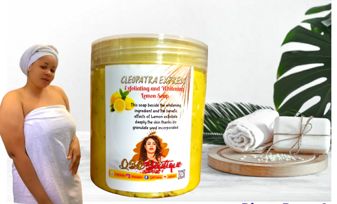 Halfcast Cleopatra Express Extra Whitening exfoliating lemon soap best selling image 0