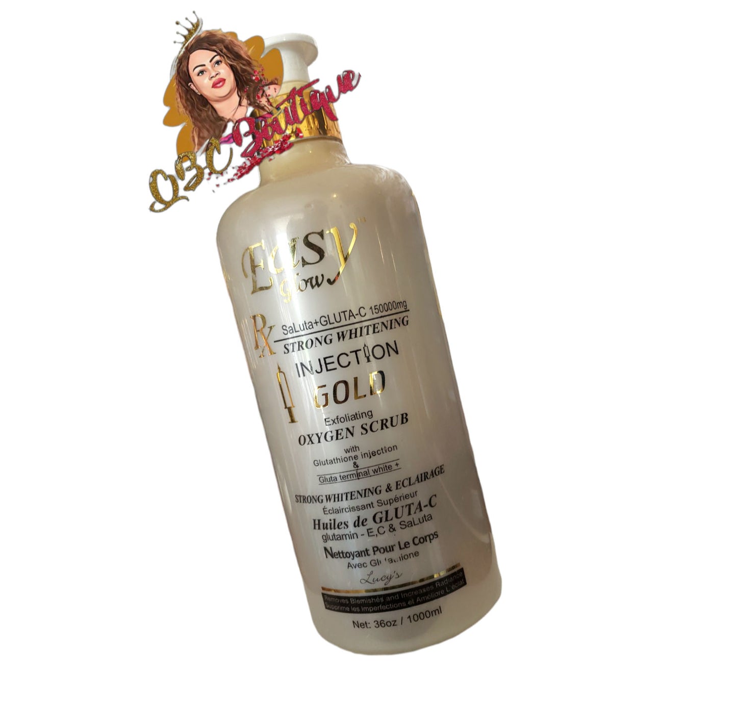 Original Easy glow body milk lotion 500ml + Shower gel 1000ml image 1