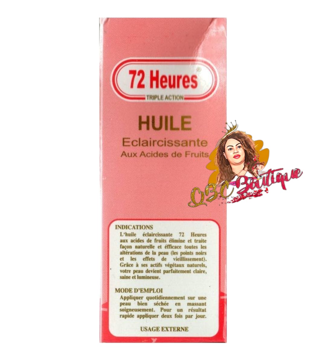 72 HEURES triple action white body oil