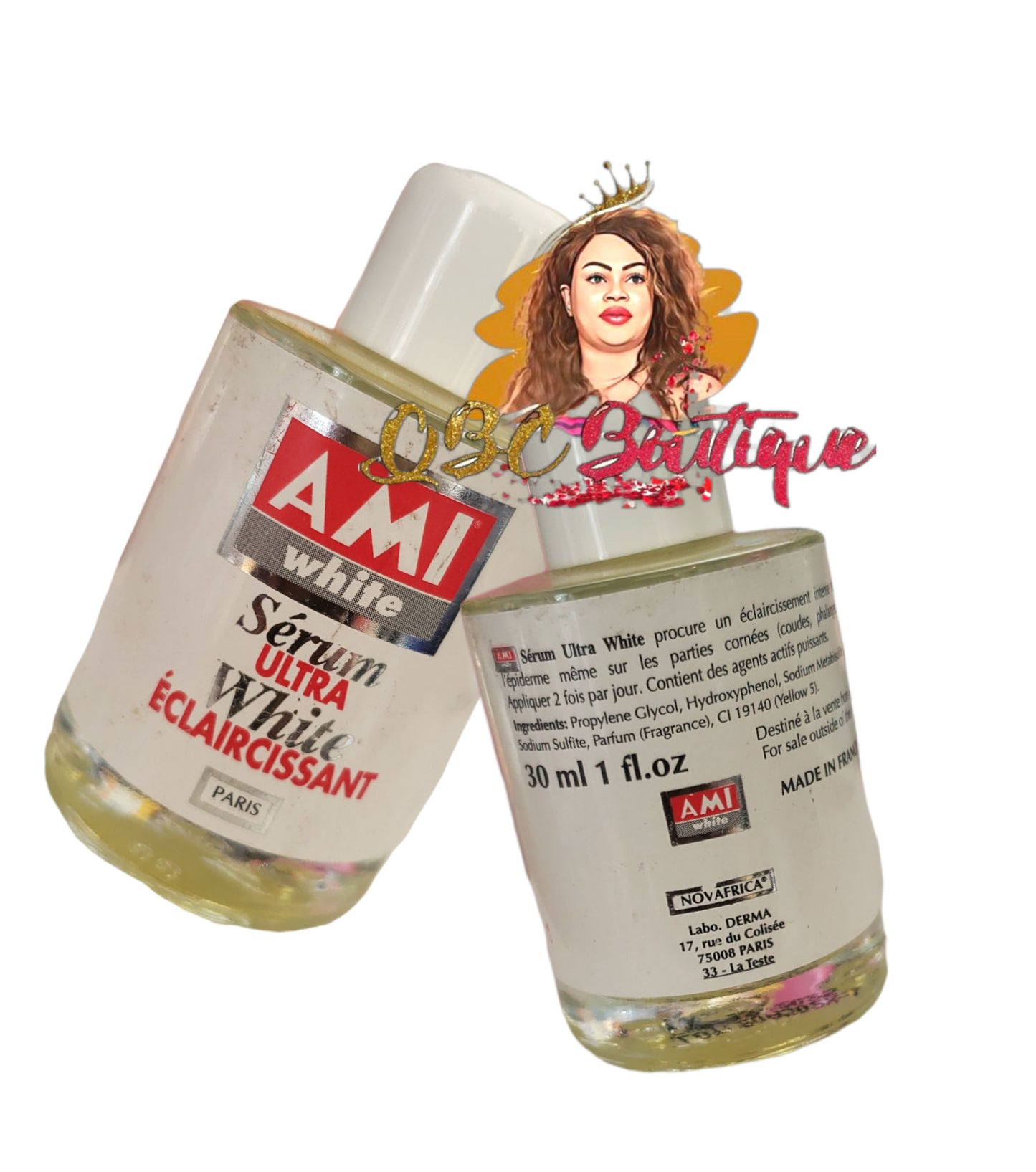 Ami White Whitening Body Serum Ultra White Eclaircissant 30ml image 1