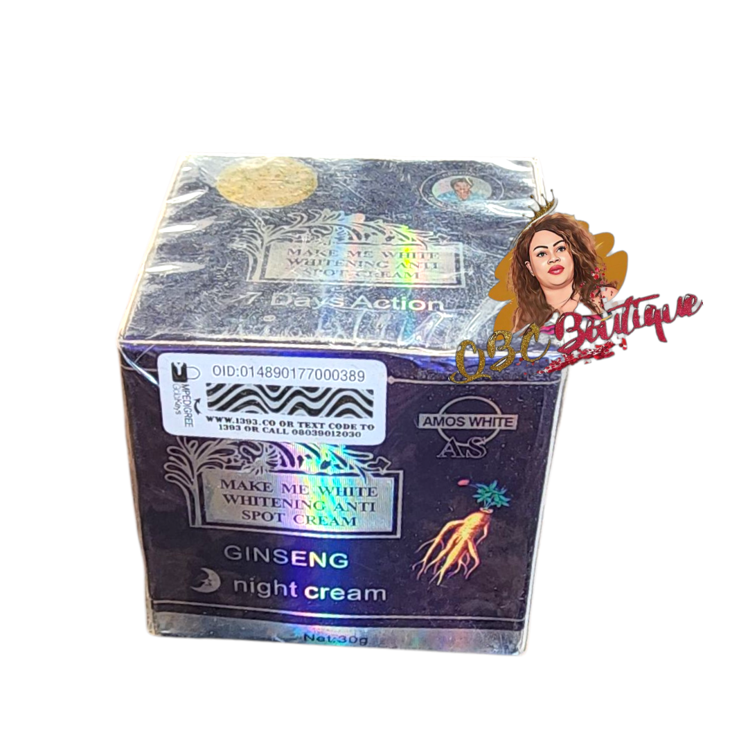 Make Me White Anti Spot Night Cream Ginseng Amos white 7-day action