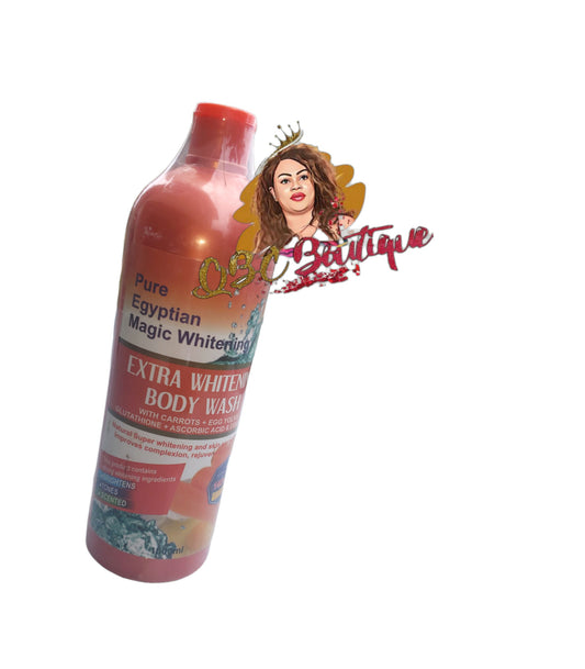 Pure egyptianmagic extra whitening body wash with egg yolk, carrot, gluta 1000ml image 0
