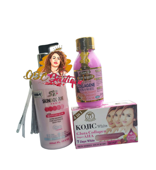 Skin Doctor Paris Egyptian Glow Ultra Radiance Whitening lotion, saop, serum set image 0