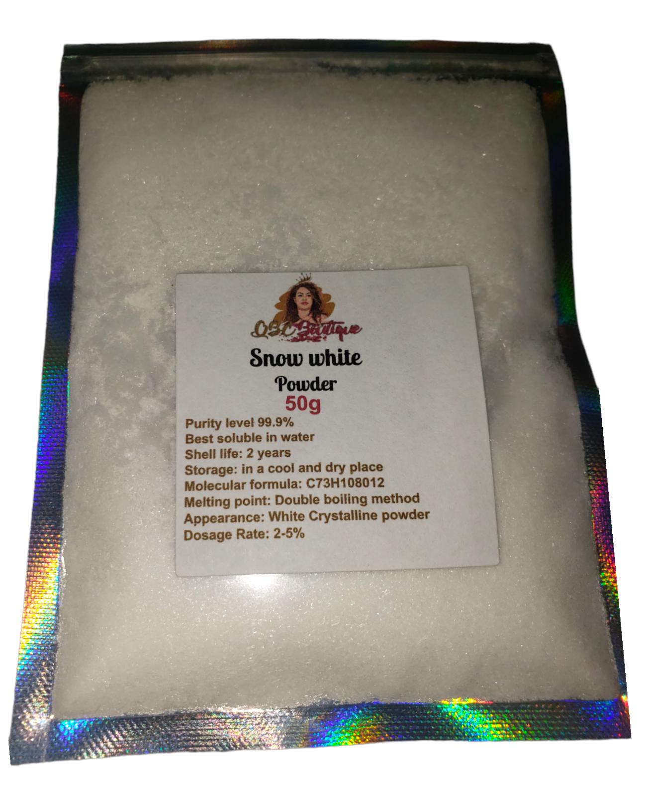 Snow white powder 99.9% pure Cosmetics Raw Material Skin lightening powder image 2