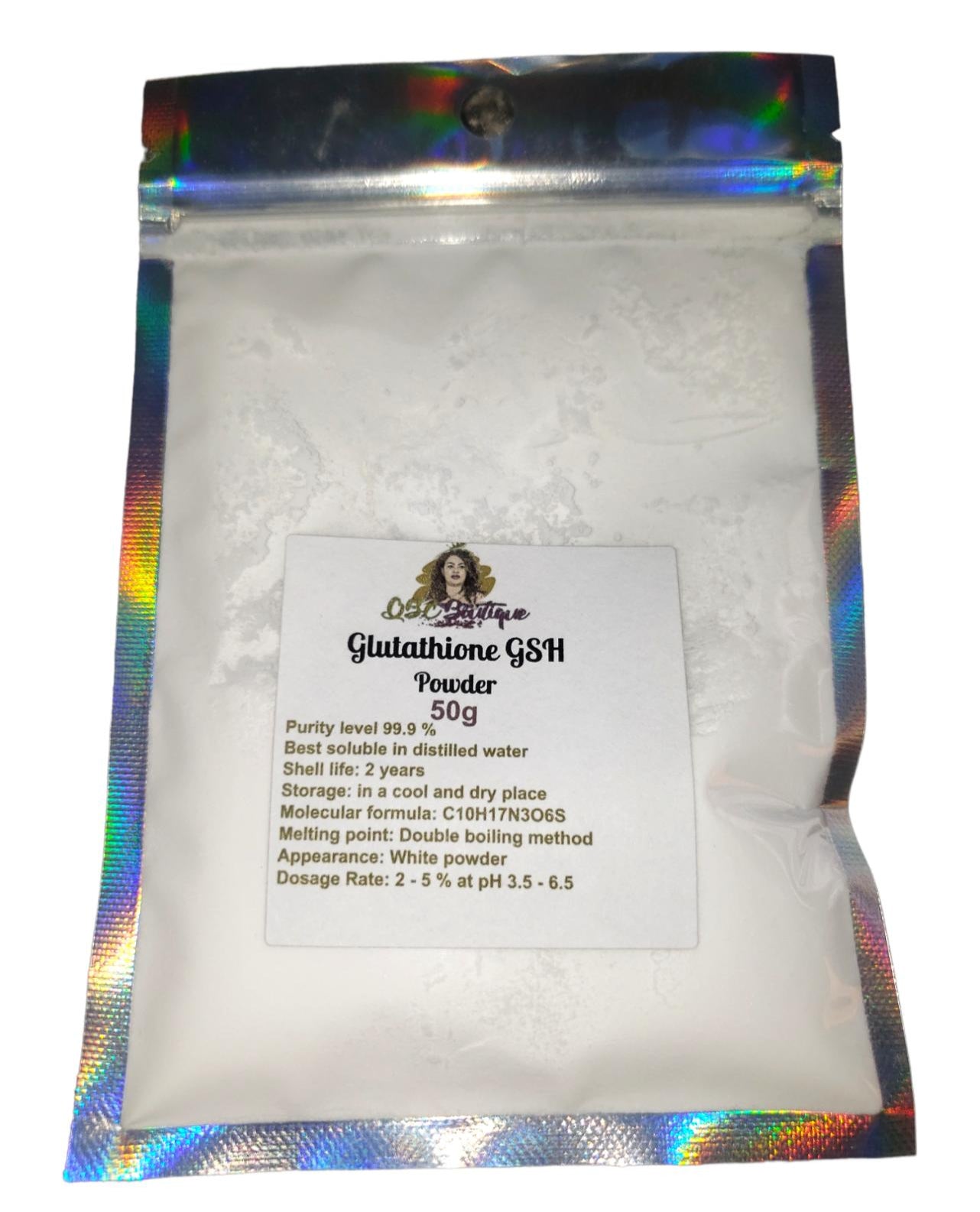 L-Glutathione/ or  GSH 99.9% pure whitening powder for DIY skin care formulation image 1