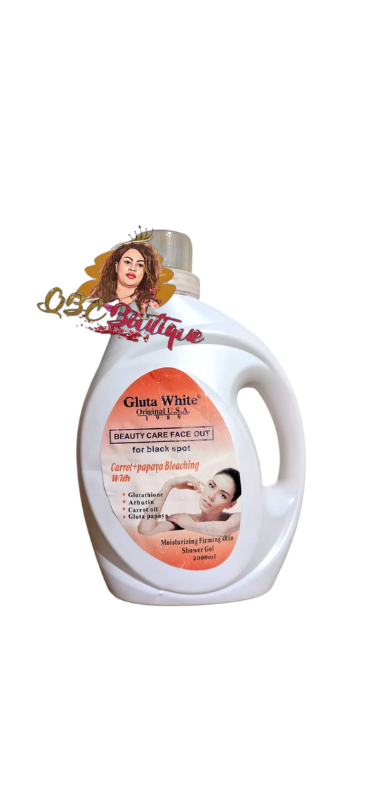 Gluta White beauty face out dark spots Carrot Papaya shower bath .2000ml image 0