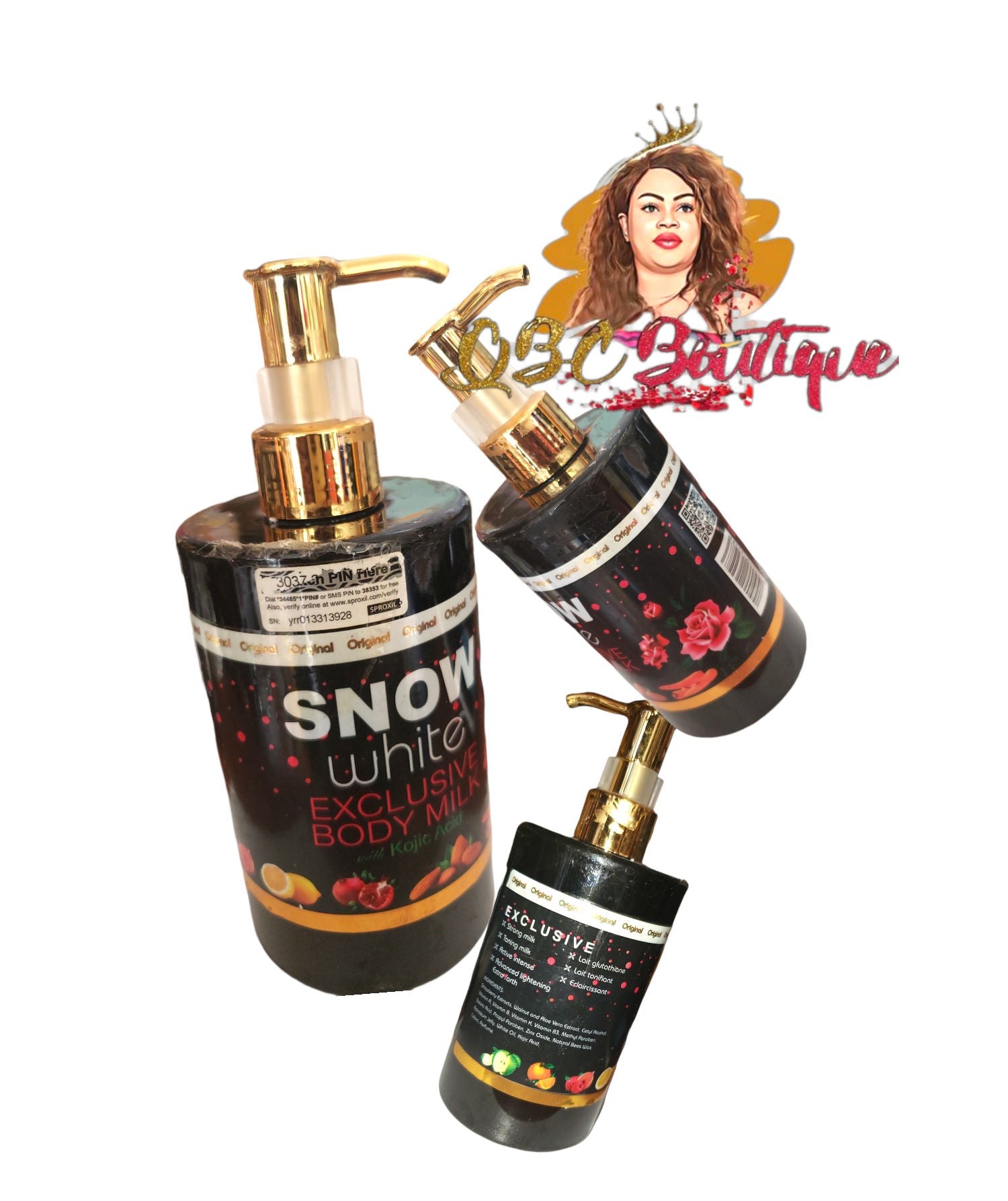 Snow White Exclusive Body Milk With Kojic Acid  image 1