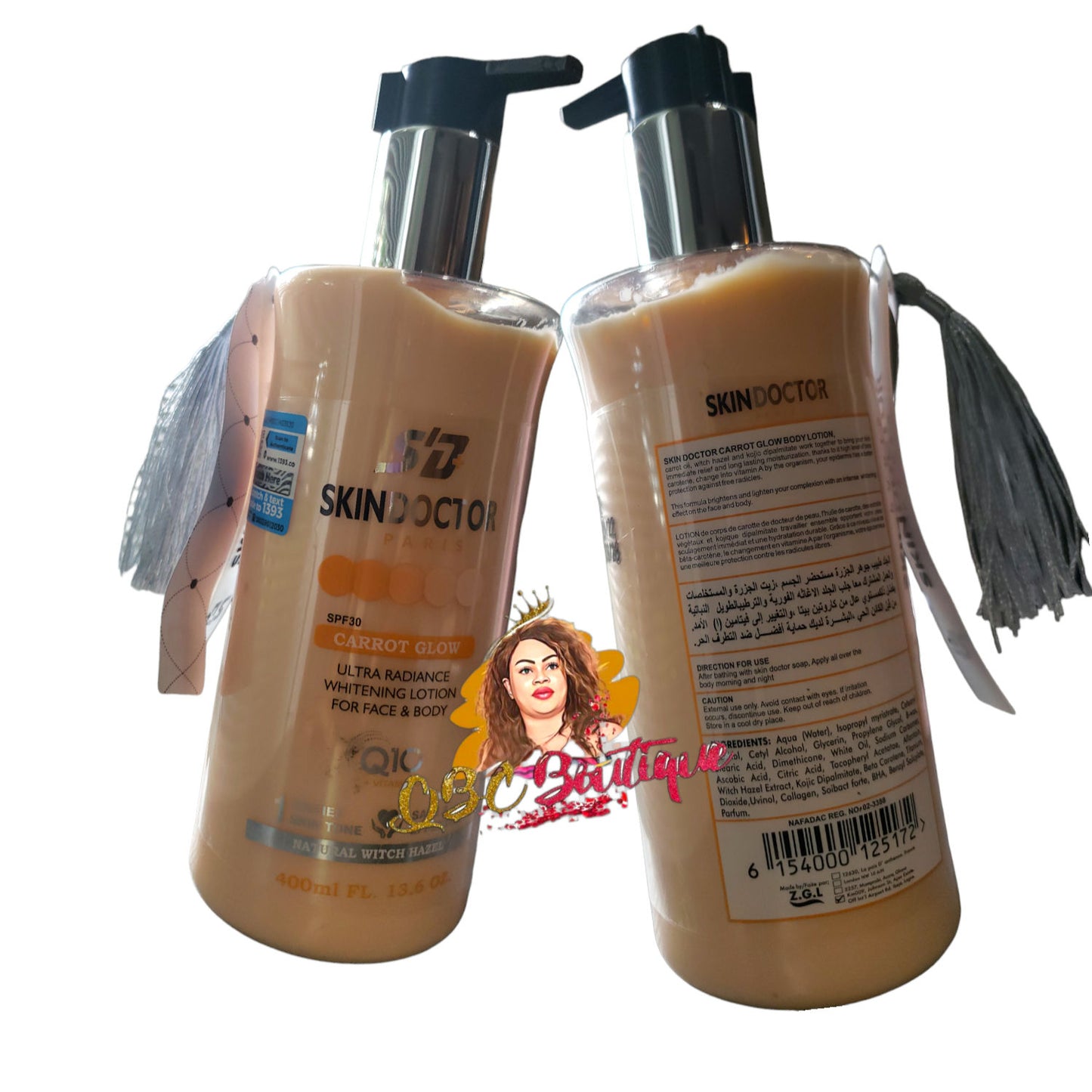SKIN DOCTOR PARIS CARROT GLOW ULTRA RADIANCE WHITENING LOTION FOR FACE AND BODY image 1
