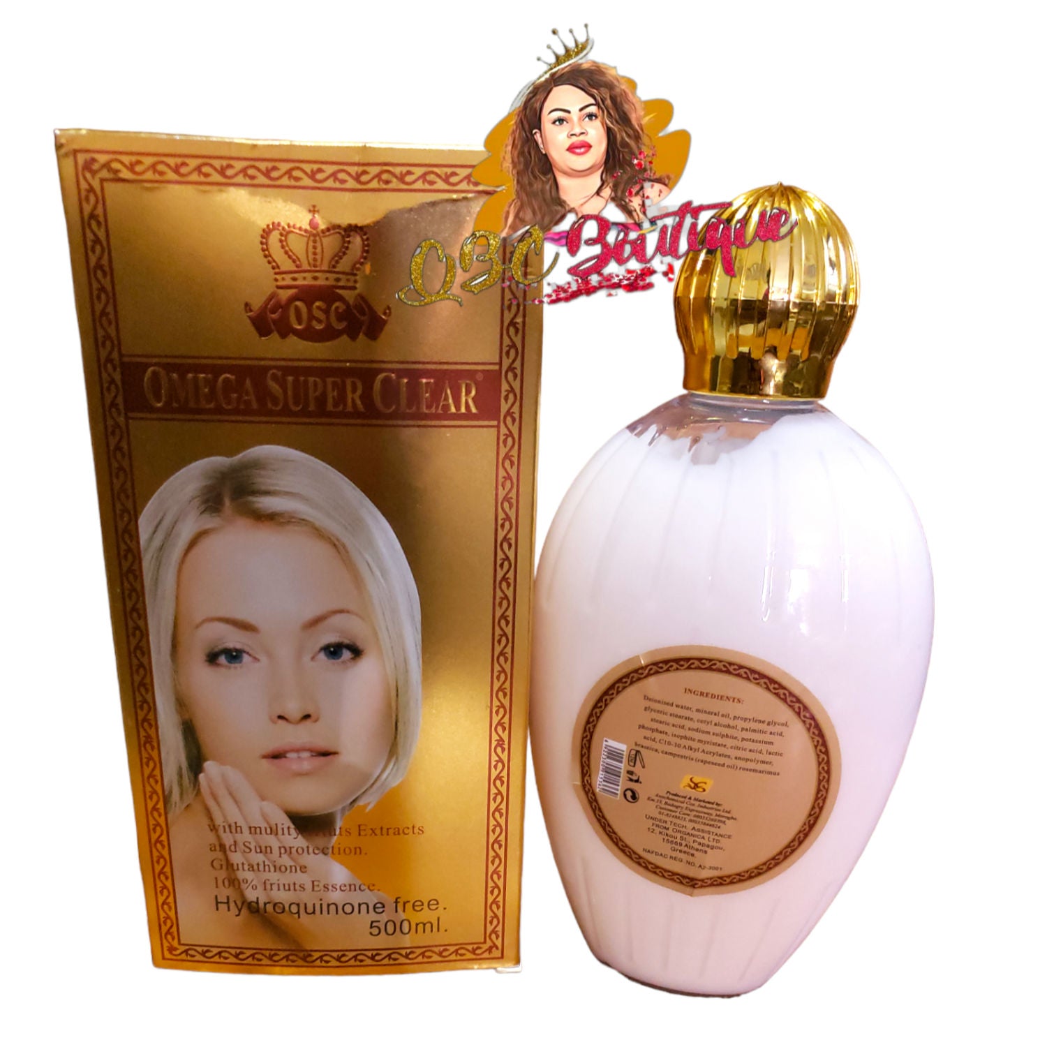 Omega Super Clear Body Milk 500ml image 2