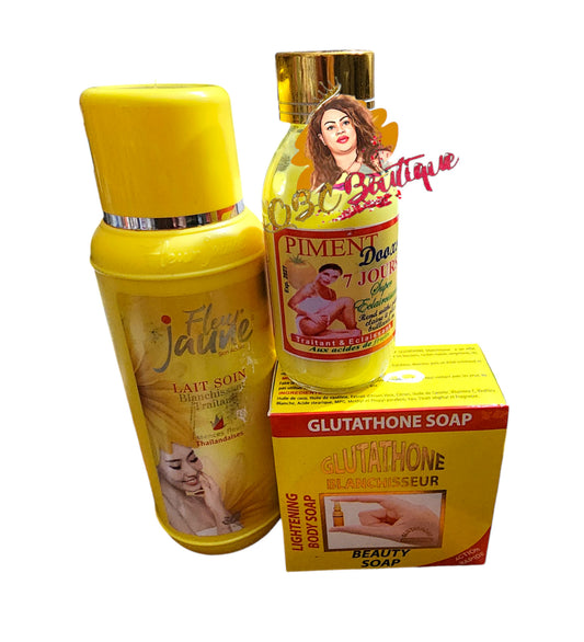Fleur jaune exclusive set lotion serum and soap 3 set image 0