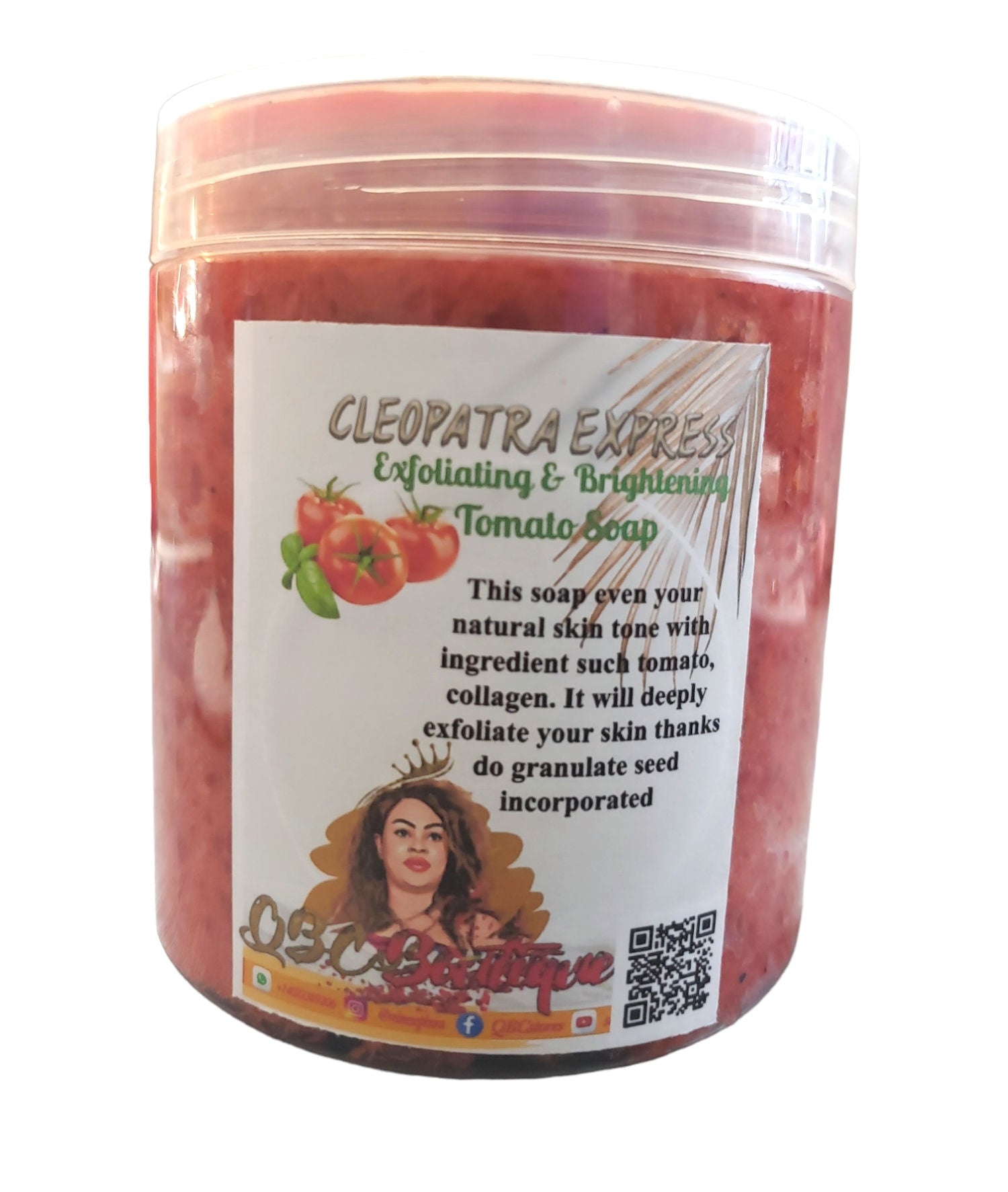 Cleopatra Express Exfoliating & Brightening tomato soap for dark  & caramel skin image 0