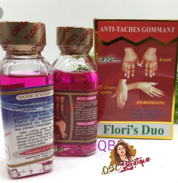 Flori' S Duo Anti-Taches Gommant Serum and Lotion for hand elbows knees  image 1