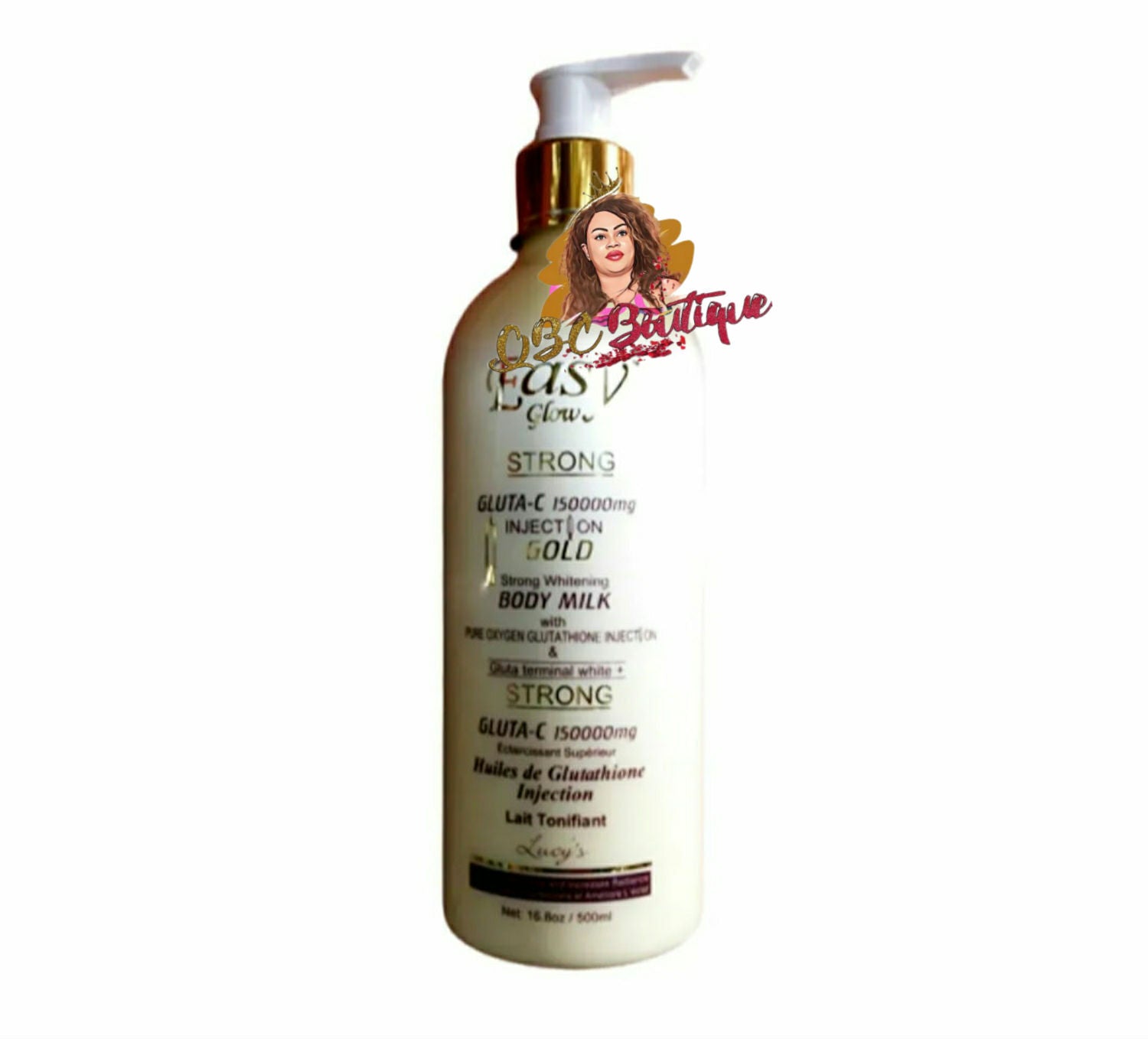 Original Easy glow body milk lotion 500ml + Shower gel 1000ml image 2