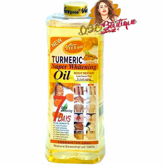 Veet Gold Tumeric Super Whitening Body repair / Corrector Oil 1000ml image 0