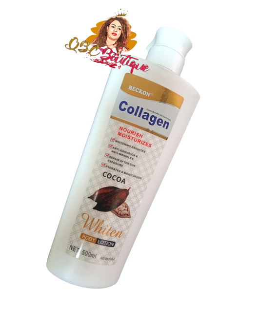 Beckon collagen nourish moisturize Cocoa whiten body lotion 500ml image 0