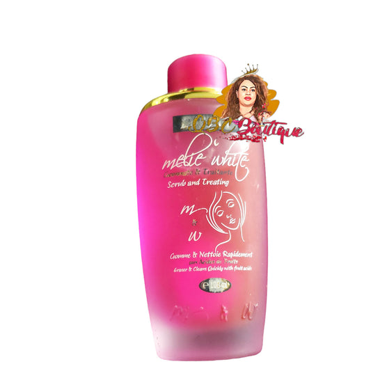 Melie White scrub and erase toner cleanser for hand feet pink floral 100ml image 0