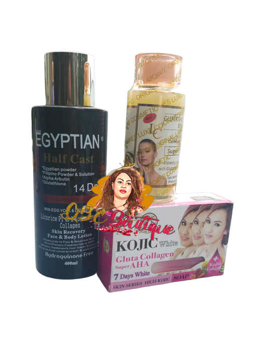 Egyptian Half Cast Lotion With Egg Yolk & Gluta, serum, soap