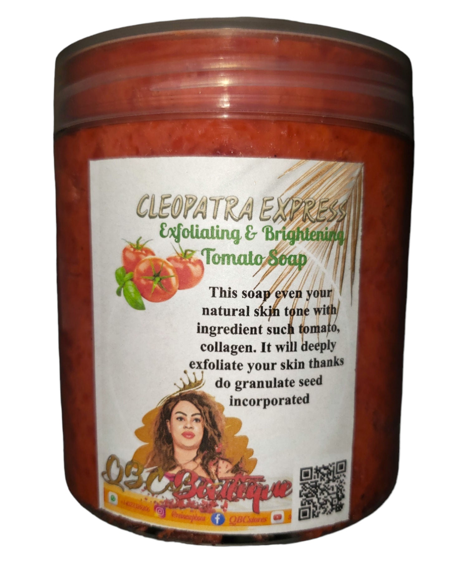 Cleopatra Express Exfoliating & Brightening tomato soap for dark  & caramel skin image 2