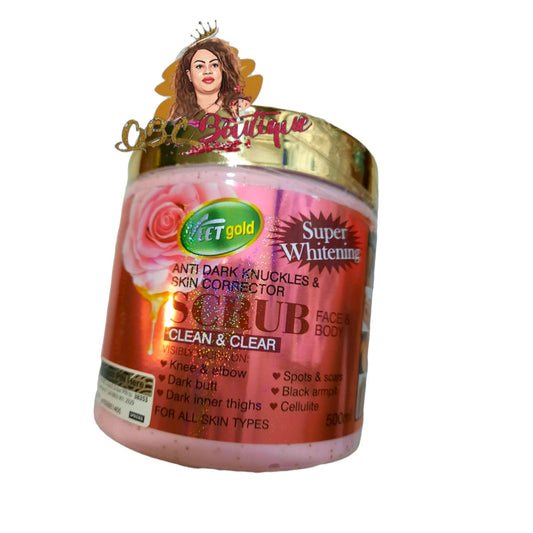 VEET Gold whitening anti-dark knuckles scrub & skin corrector 1pcs 500g jar image 0