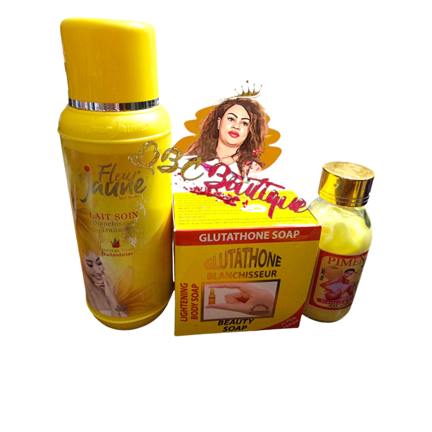 Fleur jaune exclusive set lotion serum and soap 3 set image 1