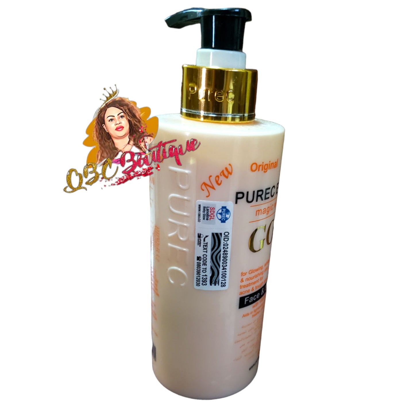New original Purec Egyptian magic GOLD whitening lotion 300ml 1pcs image 0