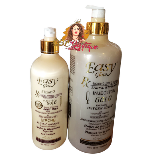 Original Easy glow body milk lotion 500ml + Shower gel 1000ml image 0