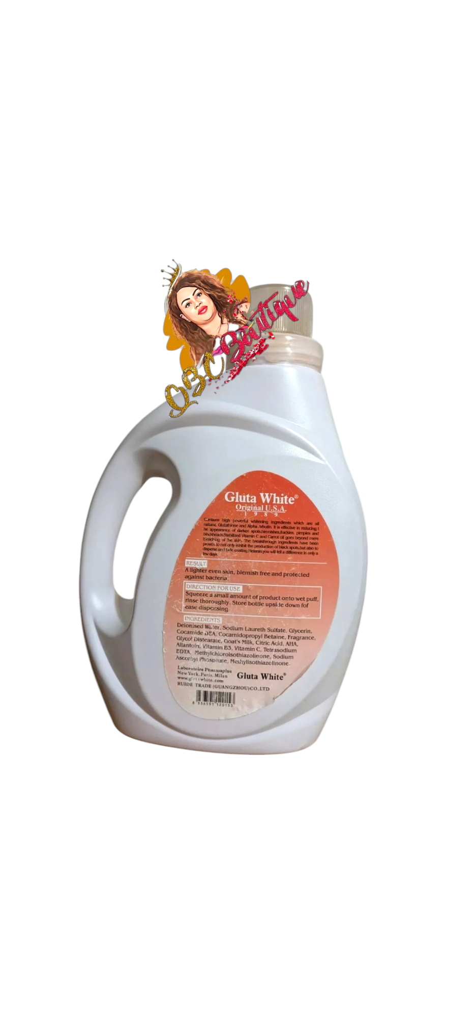 Gluta White beauty face out dark spots Carrot Papaya shower bath .2000ml image 1
