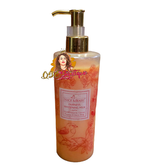 Nice and Easy Fairness whitening milk with glutathione carrots papaya kojic  image 0