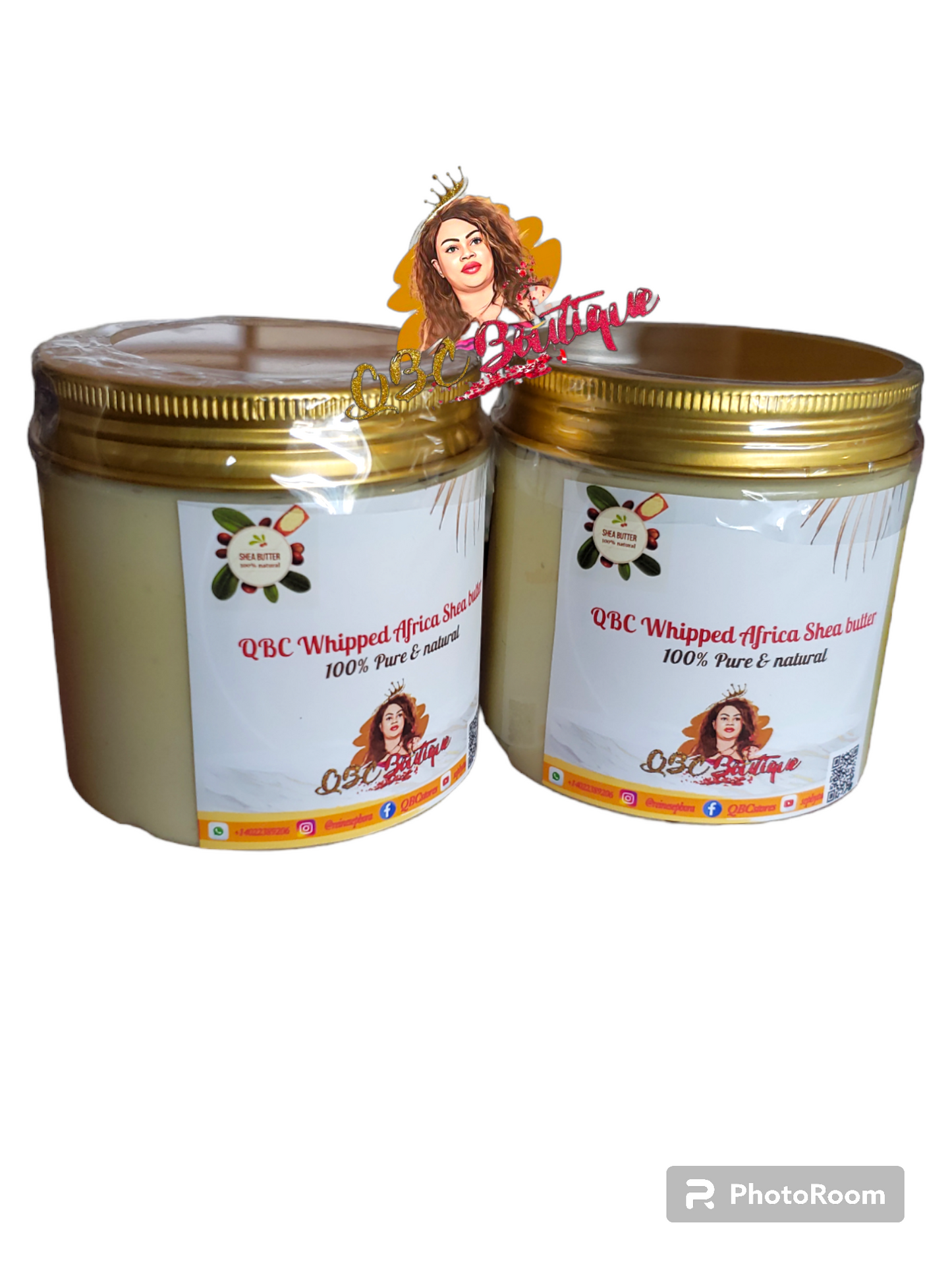 Natural and organic whipped African shea butter