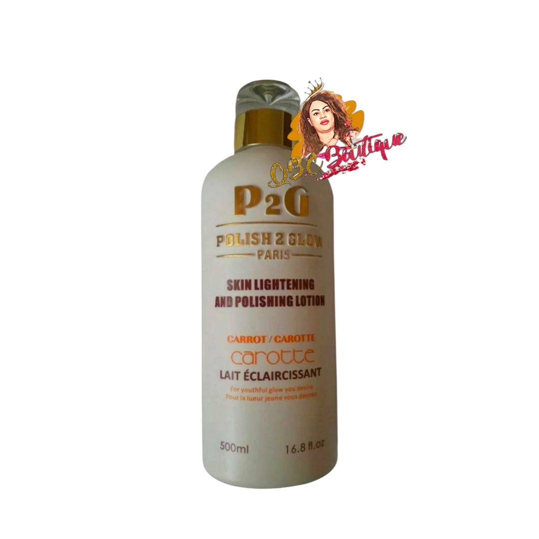 P2G polish to glow white polishing lotion with carot 500ml