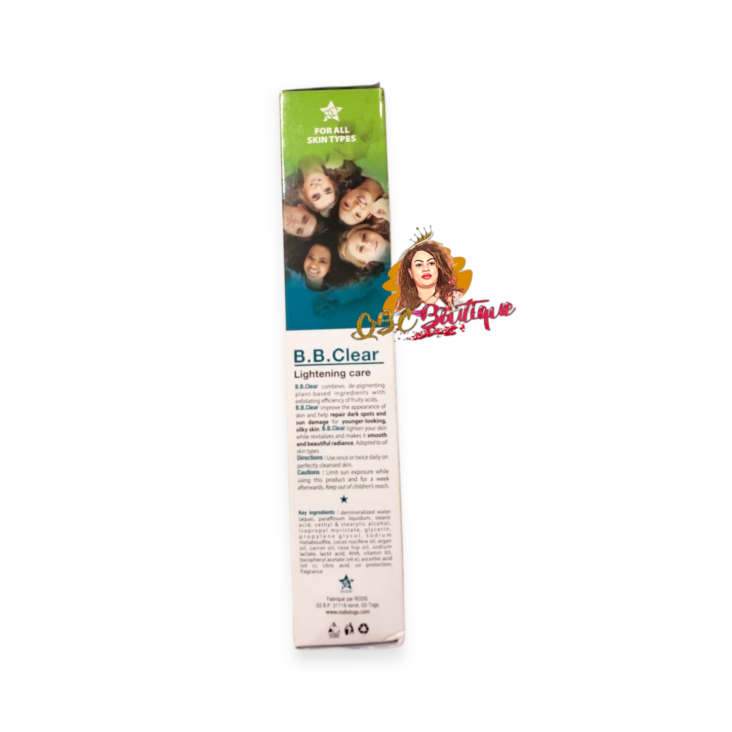 B.B Clear AHA Unifying body Lotion  Spf15  vit C and fruit extract