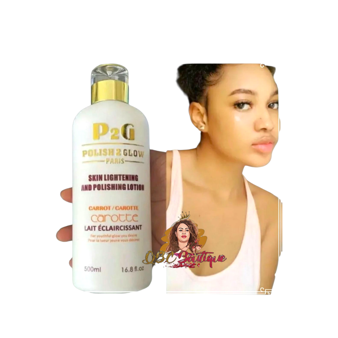 P2G polish to glow white polishing lotion with carot 500ml