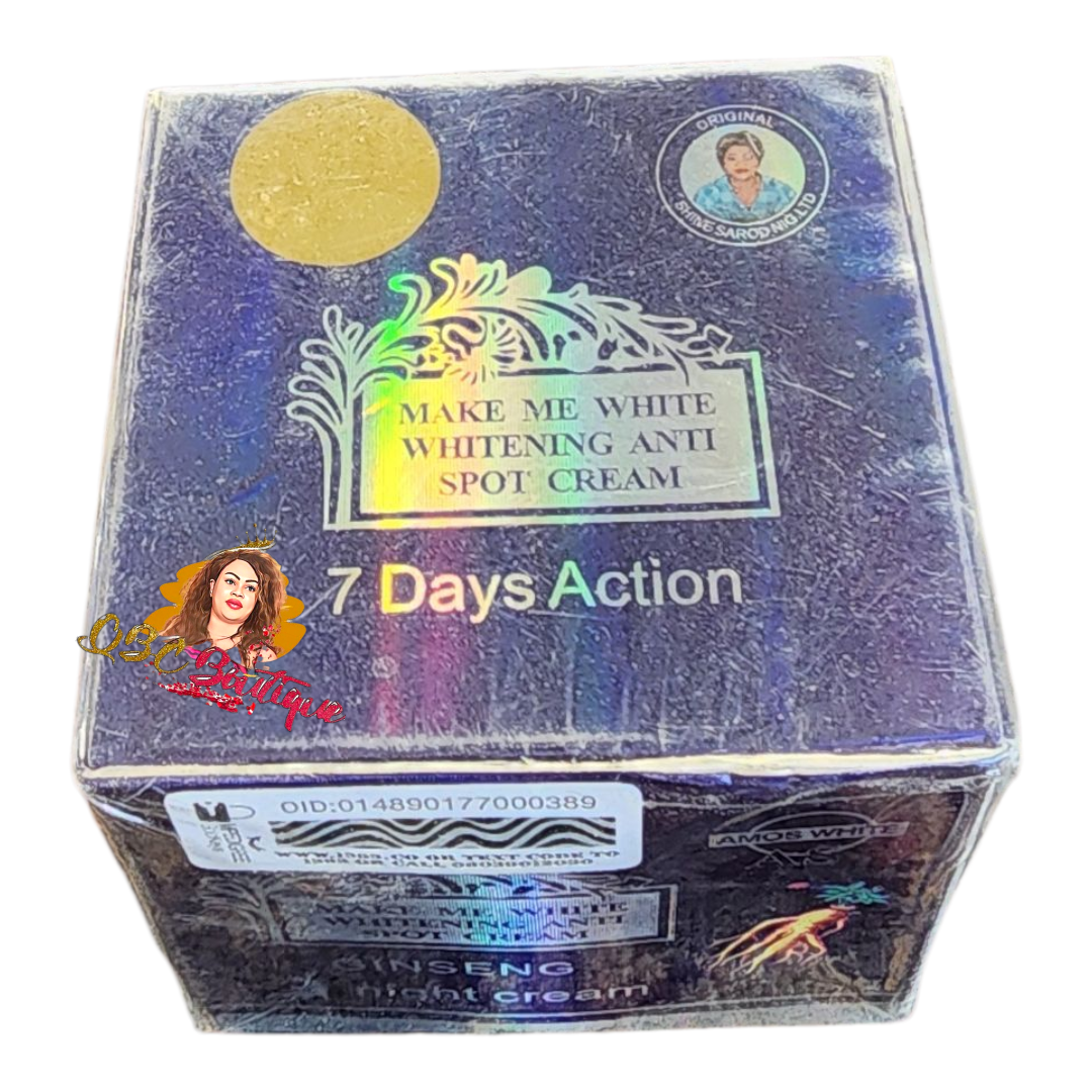 Make Me White Anti Spot Night Cream Ginseng Amos white 7-day action