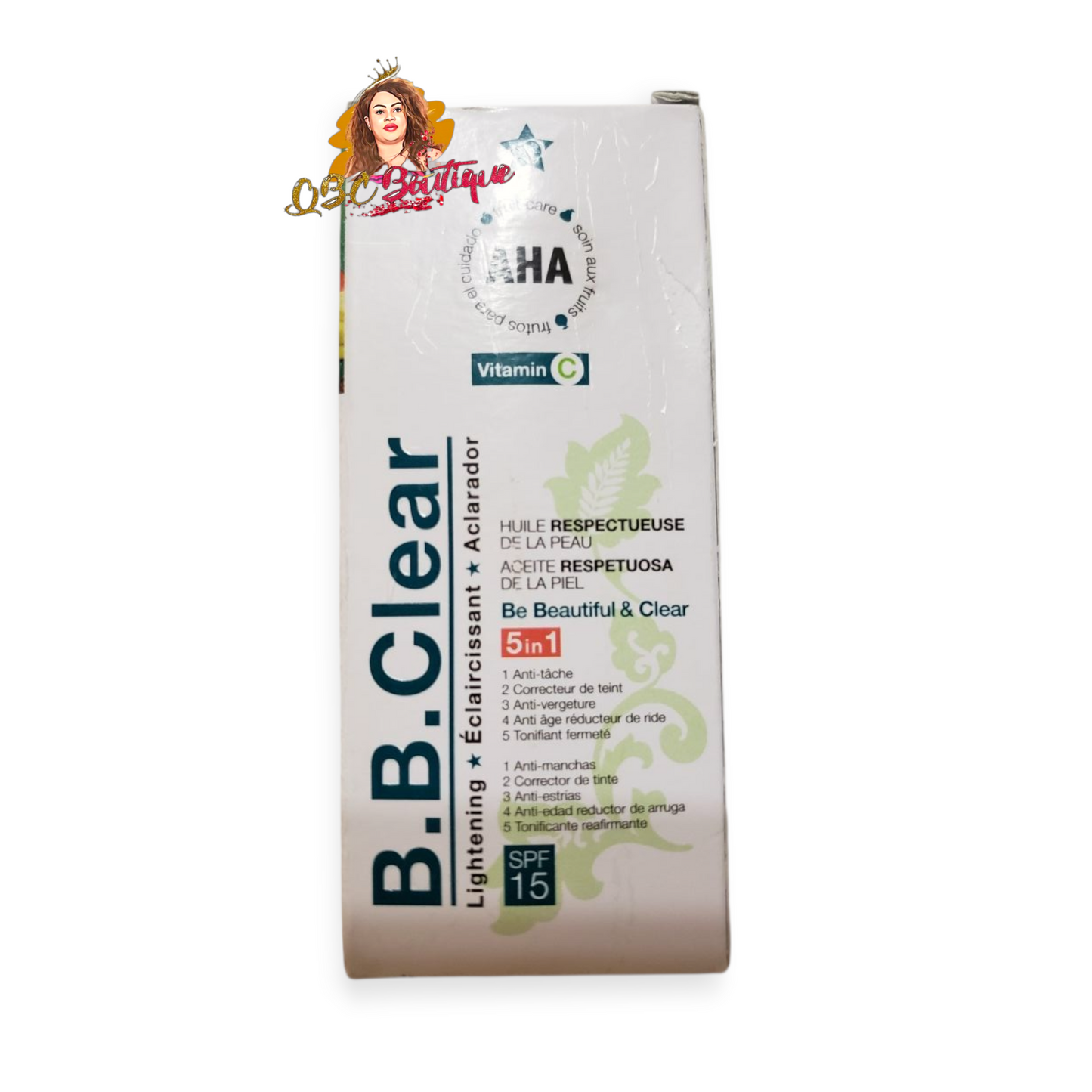 B.B Clear AHA Unifying body Lotion  Spf15  vit C and fruit extract
